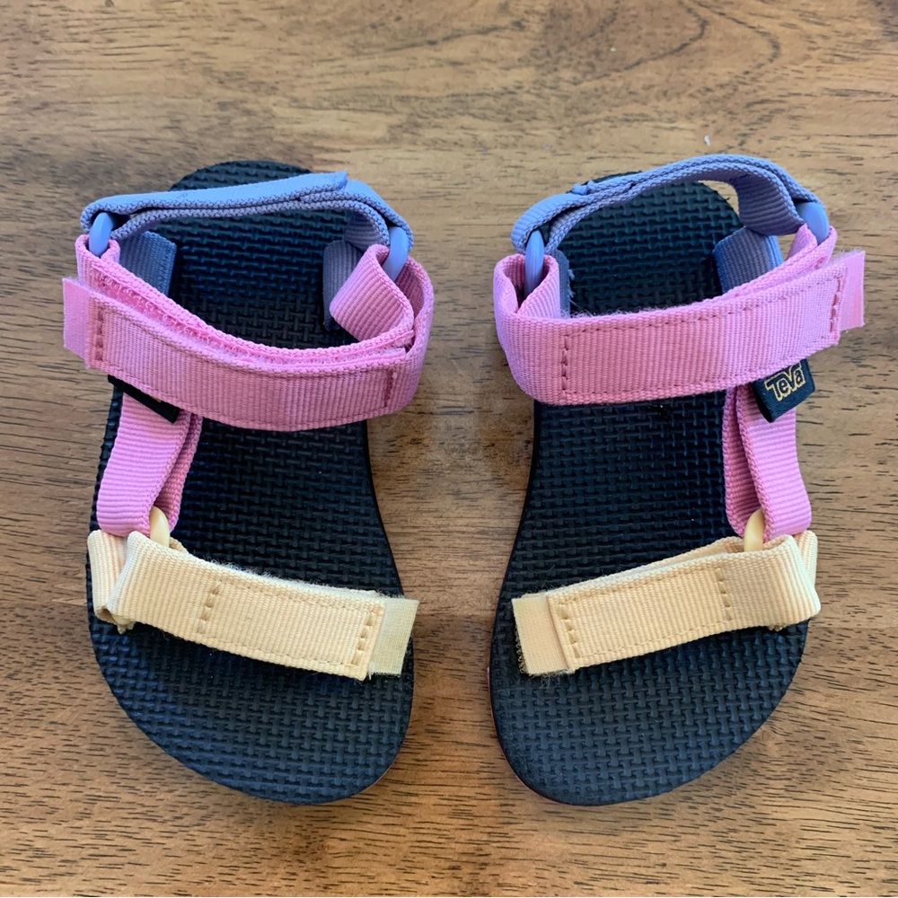 Teva Kids' Pink and Cream Adventure Sandals